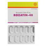 Rozatin-40　ロザチン、ジェネリッククレストール、ロスバスタチン40mg　